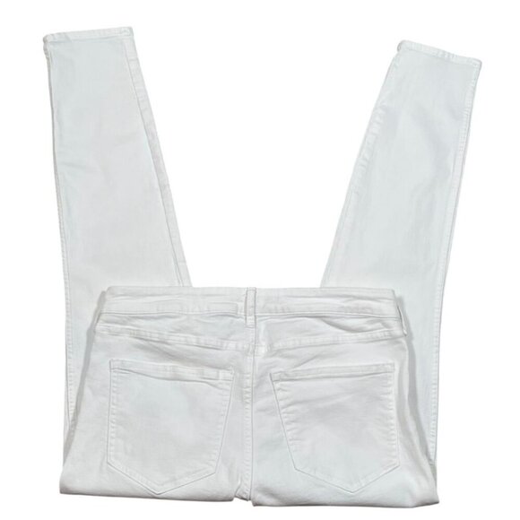 H&M White High-Waisted Slinny Ankle Jeans SIZE-12 - Picture 3 of 7